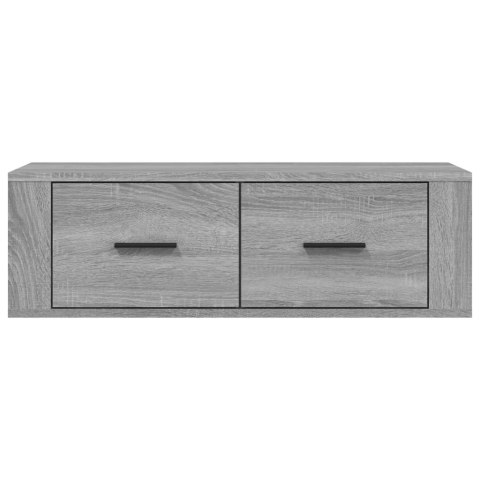 WISZĄCA SZAFKA POD TV SZARY DĄB SONOMA 80X36X25CM