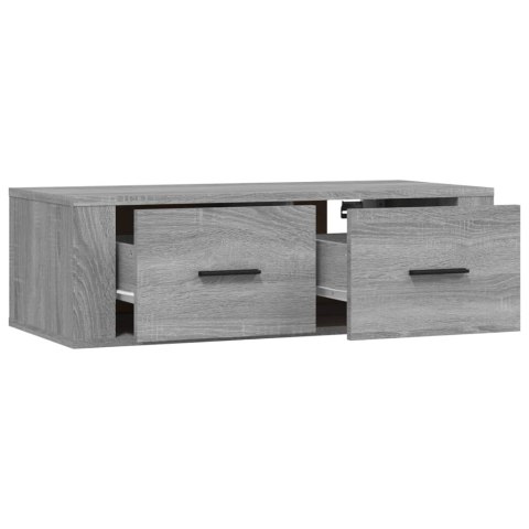 WISZĄCA SZAFKA POD TV SZARY DĄB SONOMA 80X36X25CM