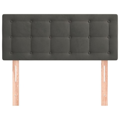 ZAGŁÓWEK DO ŁÓŻKA CIEMNOSZARY 80X5X78/88CM AKSAMIT