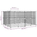 KLATKA DLA ZWIERZĄT Z BRAMKĄ 28 PANELI CZARNA 35X35CM STAL