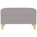 PODNÓŻEK JASNOSZARY 70X55X41CM TAPICEROWANY TKANINĄ