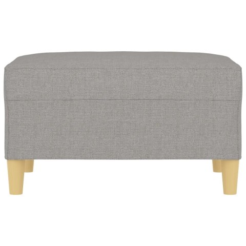 PODNÓŻEK JASNOSZARY 70X55X41CM TAPICEROWANY TKANINĄ