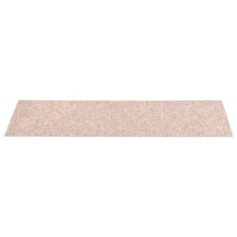 SAMOPRZYLEPNE NAKŁADKI NA SCHODY 15SZT 76X20CM JASNY BRĄZ