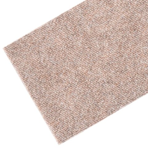 SAMOPRZYLEPNE NAKŁADKI NA SCHODY 15SZT 76X20CM JASNY BRĄZ