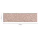 SAMOPRZYLEPNE NAKŁADKI NA SCHODY 15SZT 76X20CM JASNY BRĄZ