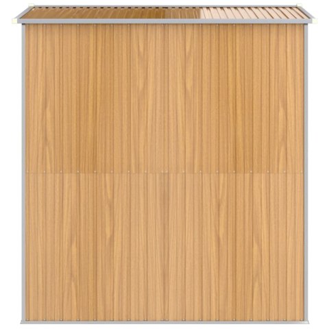 SZOPA OGRODOWA JASNOBRĄZOWA 192X191X223CM STAL GALWANIZOWANA