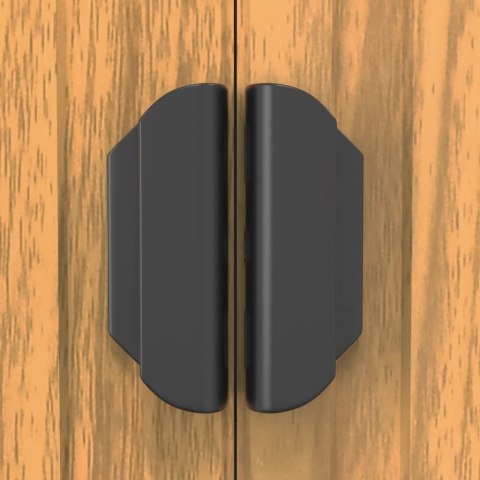 SZOPA OGRODOWA JASNOBRĄZOWA 192X357X223CM STAL GALWANIZOWANA