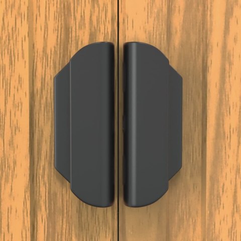 SZOPA OGRODOWA JASNOBRĄZOWA 192X689X223CM STAL GALWANIZOWANA