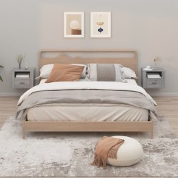 WISZĄCE SZAFKI NOCNE 2 SZT. SZARY DĄB SONOMA 50X36X40CM