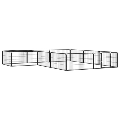 KOJEC DLA PSA 12 PANELE CZARNY 100X50CM STAL