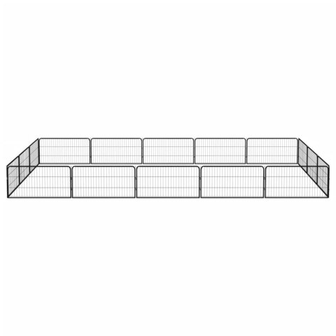 KOJEC DLA PSA 16 PANELE CZARNY 100X50CM STAL