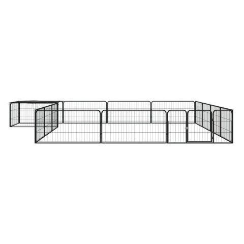 KOJEC DLA PSA 16 PANELE CZARNY 100X50CM STAL