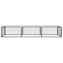 KOJEC DLA PSA 8 PANELE CZARNY 100X50CM STAL