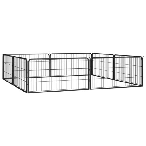 KOJEC DLA PSA 8 PANELE CZARNY 100X50CM STAL