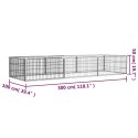 KOJEC DLA PSA 8 PANELE CZARNY 100X50CM STAL