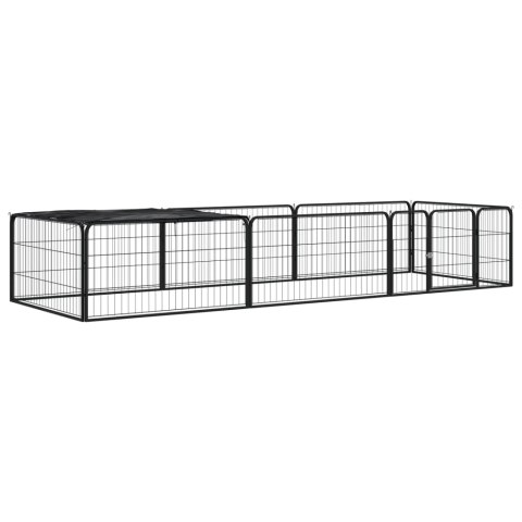 KOJEC DLA PSA 8 PANELE CZARNY 100X50CM STAL