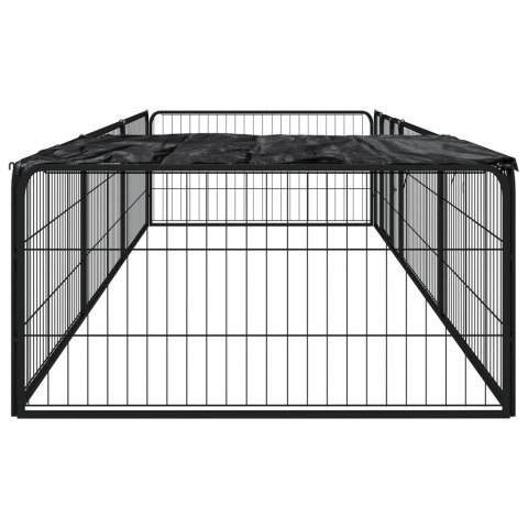 KOJEC DLA PSA 8 PANELE CZARNY 100X50CM STAL