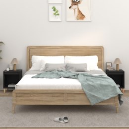 SZAFKI NOCNE 2 SZT. CZARNE 40X35X50CM