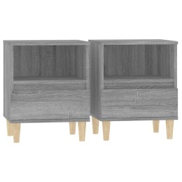 SZAFKI NOCNE 2 SZT. SZARY DĄB SONOMA 40X35X50CM