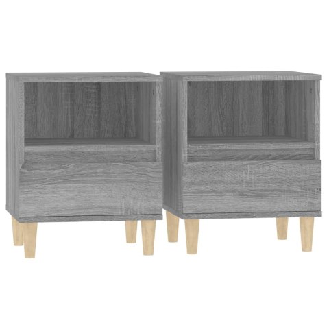 SZAFKI NOCNE 2 SZT. SZARY DĄB SONOMA 40X35X50CM