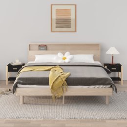 SZAFKI NOCNE 2 SZT. CZARNY 42X38X45CM