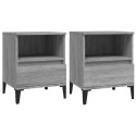 SZAFKI NOCNE 2 SZT. SZARY DĄB SONOMA 40X35X50CM