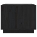 STOLIK KAWOWY CZARNY 80X50X40CM DREWNO SOSNOWE