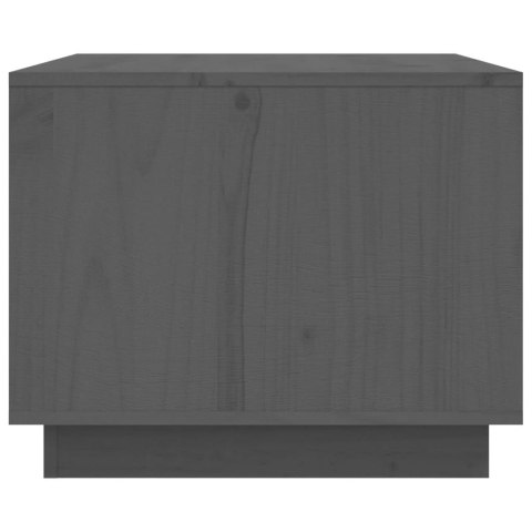 STOLIK KAWOWY SZARY 80X50X40CM DREWNO SOSNOWE