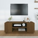 SZAFKA POD TVMIODOWY BRĄZ 110X35X40,5CM DREWNO SOSNOWE