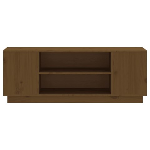 SZAFKA POD TVMIODOWY BRĄZ 110X35X40,5CM DREWNO SOSNOWE