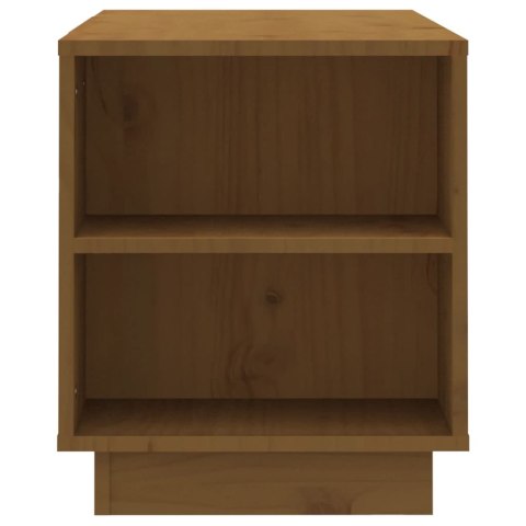 SZAFKA POD TVMIODOWY BRĄZ 110X35X40,5CM DREWNO SOSNOWE