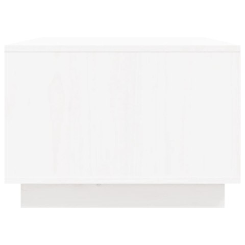 STOLIK KAWOWY BIAŁY 80X50X35CM DREWNO SOSNOWE