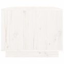 STOLIK KAWOWY BIAŁY 80X50X40CM DREWNO SOSNOWE