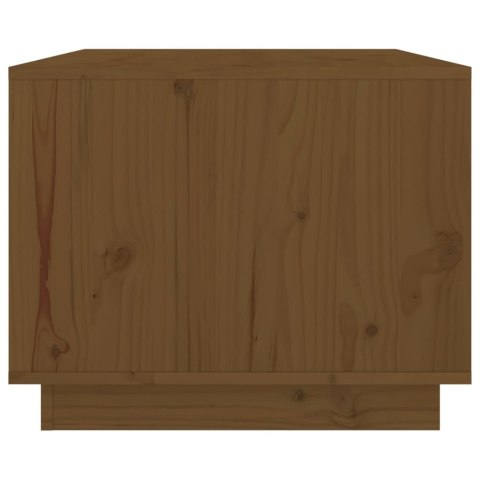 STOLIK KAWOWY MIODOWY BRĄZ 80X50X40CM DREWNO SOSNOWE