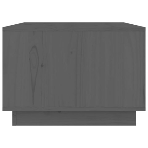 STOLIK KAWOWY SZARY 80X50X35CM DREWNO SOSNOWE