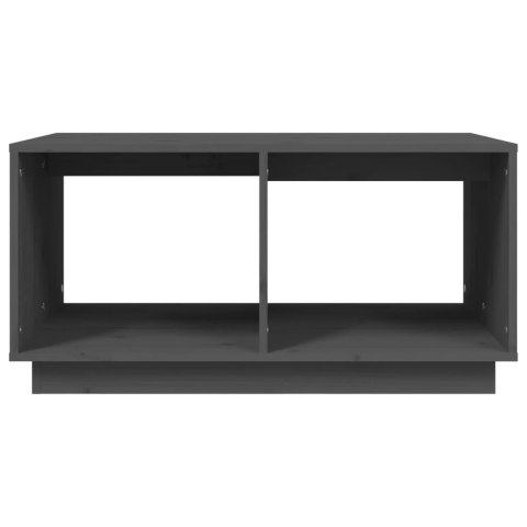 STOLIK KAWOWY SZARY 80X50X40CM DREWNO SOSNOWE