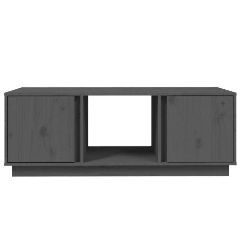 STOLIK KAWOWY SZARY 110X50X40CM DREWNO SOSNOWE