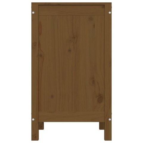 SKRZYNIA NA PRANIE MIODOWY BRĄZ 44X44X76CM LITA SOSNA