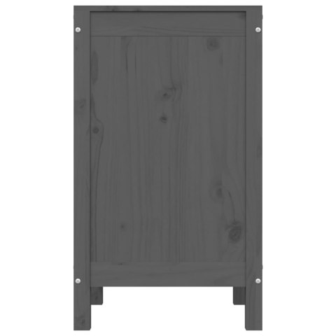 SKRZYNIA NA PRANIE SZARA 44X44X76CM LITA SOSNA