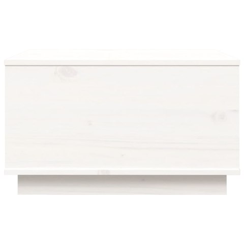 STOLIK KAWOWY BIAŁY 60X50X35CM DREWNO SOSNOWE