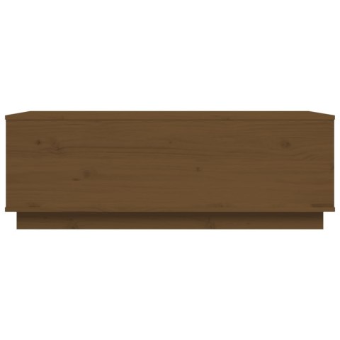 STOLIK KAWOWY MIODOWY BRĄZ 100X50X35CM DREWNO SOSNOWE