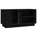 SZAFKA POD TV CZARNA 80X35X40,5CM DREWNO SOSNOWE