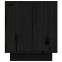 SZAFKA POD TV CZARNA 80X35X40,5CM DREWNO SOSNOWE