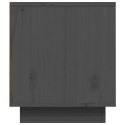 SZAFKA POD TELEWIZOR SZARA 80X35X40,5CM DREWNO SOSNOWE