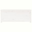 SKRZYNIA DO PRZECHOWYWANIA BIAŁA 110X50X45,5CM LITA SOSNA
