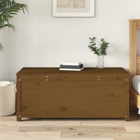 SKRZYNIA DO PRZECHOWYWANIA BRĄZOWA 110X50X45,5CM LITA SOSNA