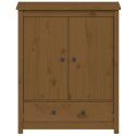 SZAFKA MIODOWY BRĄZ 83X415X100CM DREWNO SOSNOWE