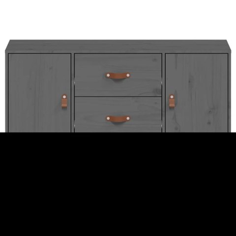 SZAFKA SZARA 110X40X78CM DREWNO SOSNOWE