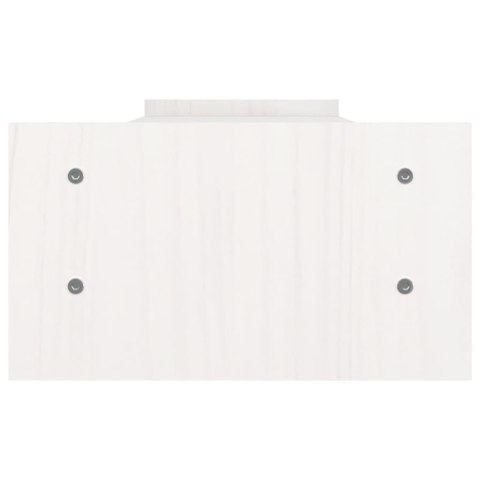 PODSTAWA PODSTAWKA PÓŁKA POD MONITOR BIAŁA PODWÓJNA