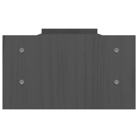 PODSTAWA PODSTAWKA PÓŁKA POD MONITOR SZARA PODWÓJNA